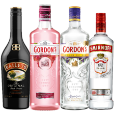 Baileys, Gordon's of Smirnoff